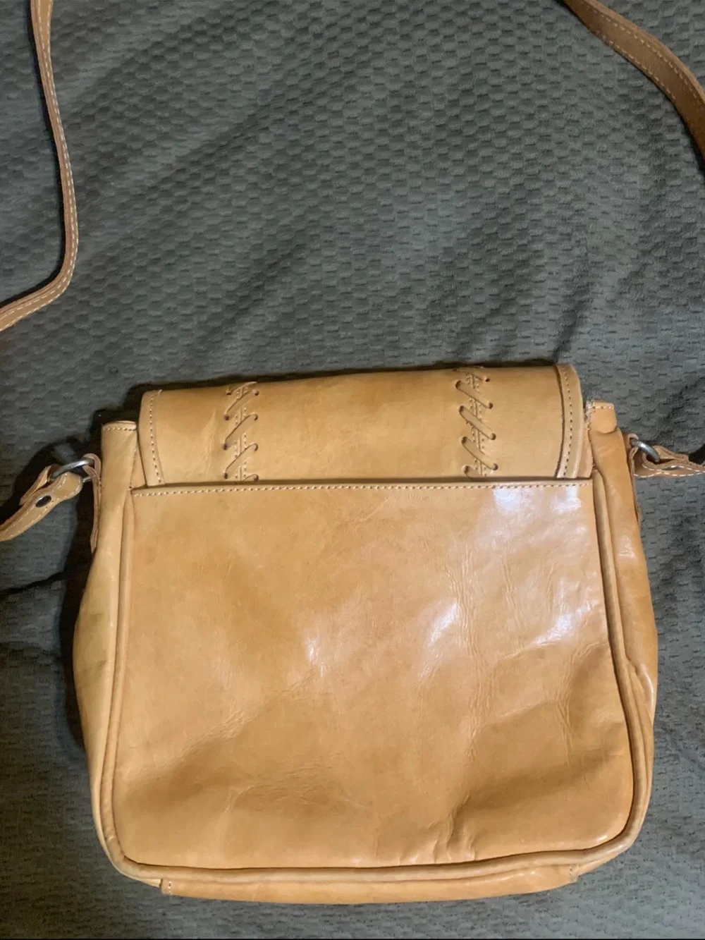 Leather hand tooled Mexican shoulder bag (Cow Steer embossed).